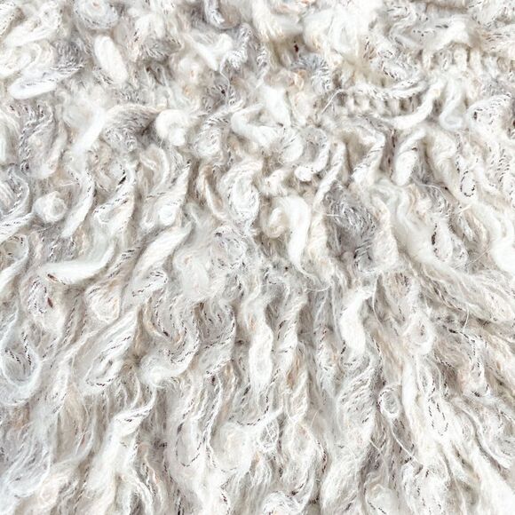 Le Parfait Cream Mulitcolor Shag Sweater Size S - Picture 9 of 9